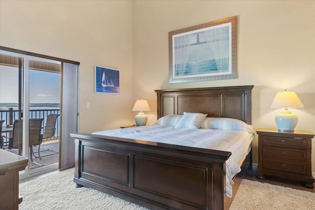 bedroom featuring access to outside