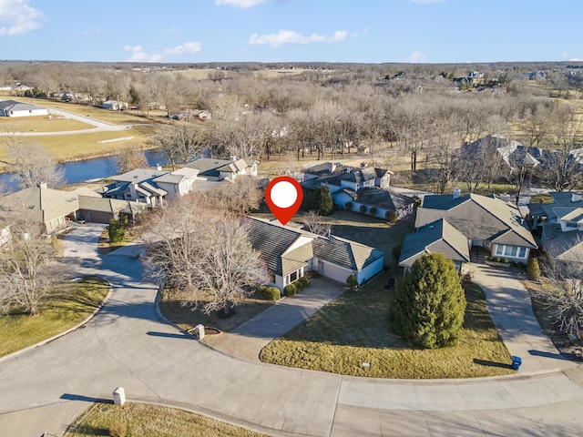 birds eye view of property featuring a residential view