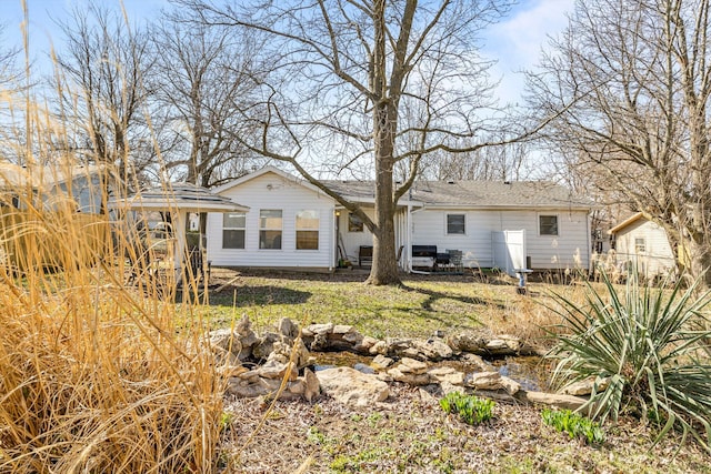 view of rear view of property