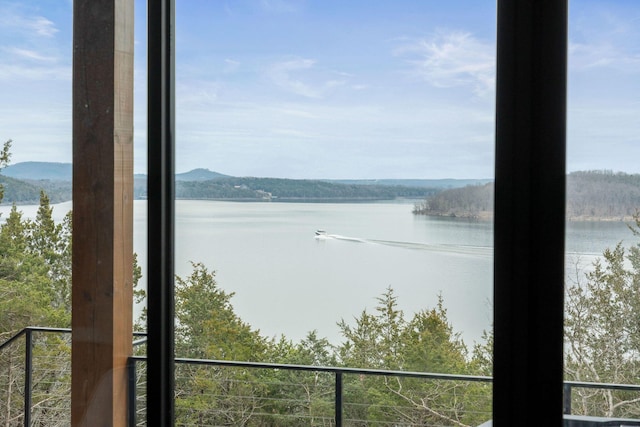 view of water feature