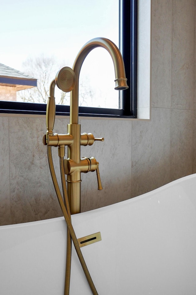 room details with a soaking tub