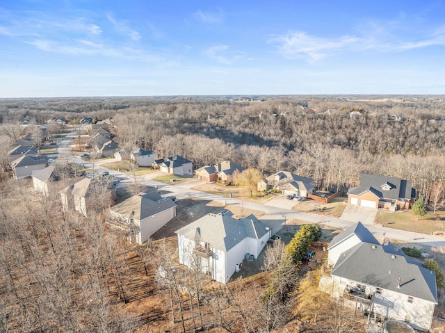 bird's eye view with a residential view