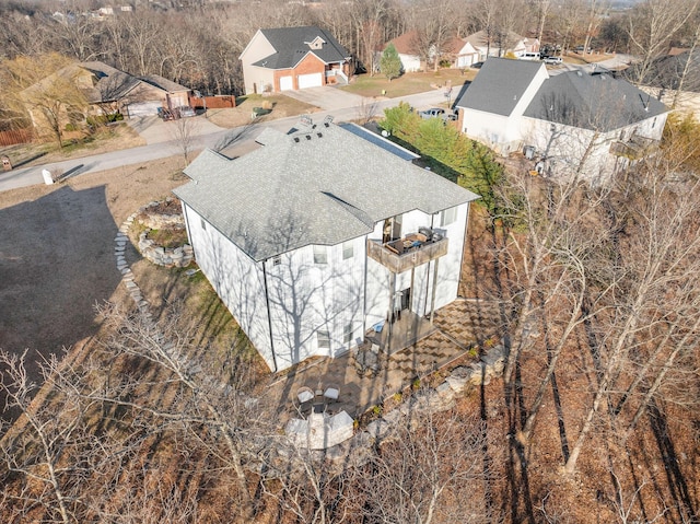 aerial view featuring a residential view