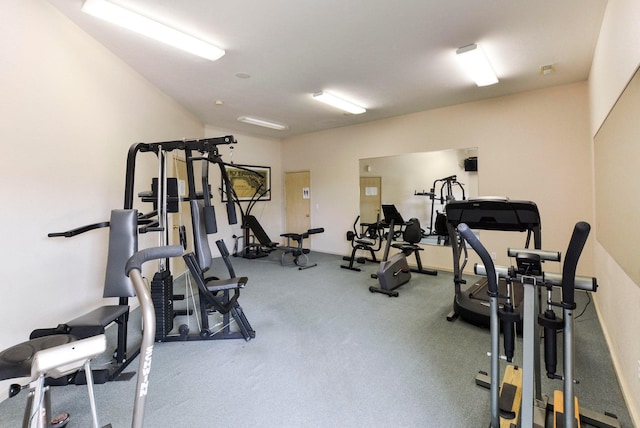 view of exercise room