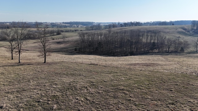 exterior space with a rural view