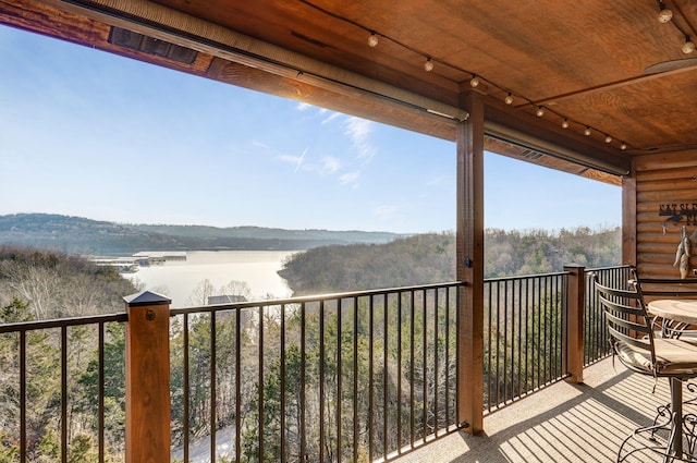 view of balcony