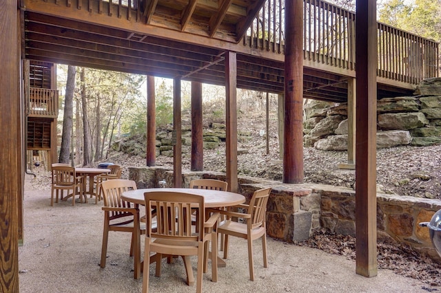 view of sunroom