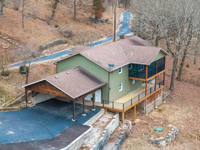 birds eye view of property