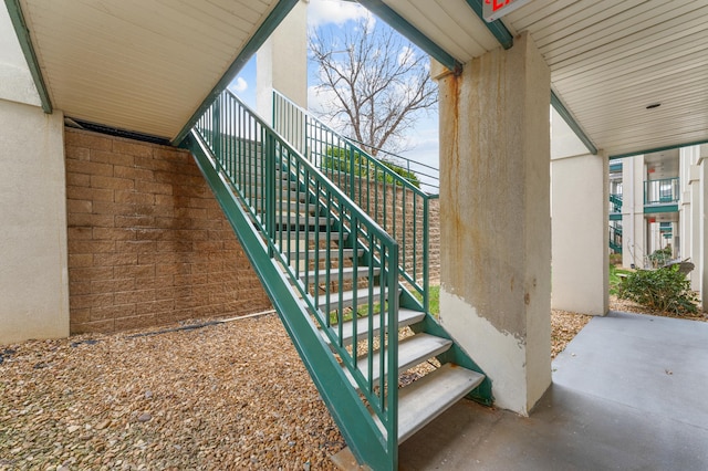 view of stairs