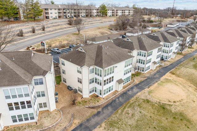 aerial view featuring a residential view