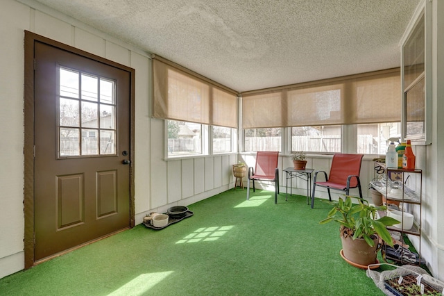 view of sunroom / solarium