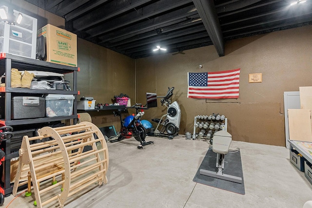 view of workout room