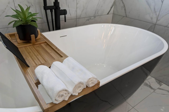 room details with a freestanding tub