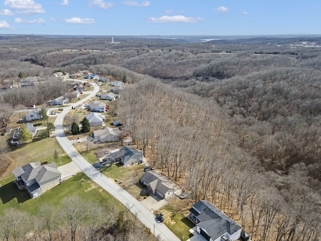 birds eye view of property