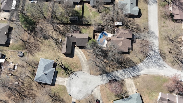 bird's eye view featuring a residential view