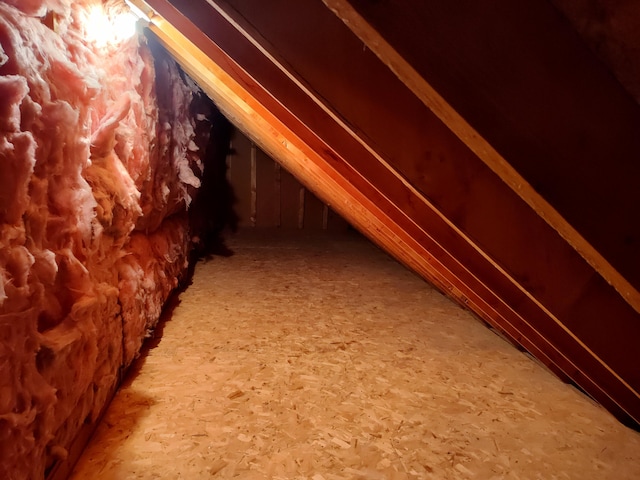 view of attic