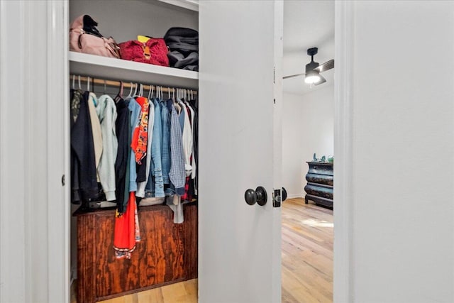 view of closet