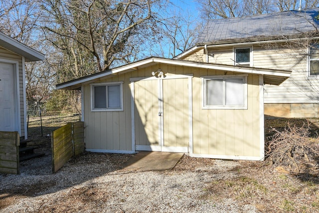 view of outbuilding