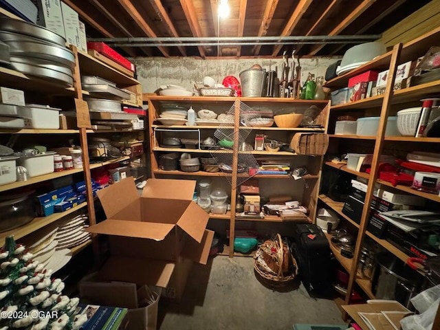 view of storage