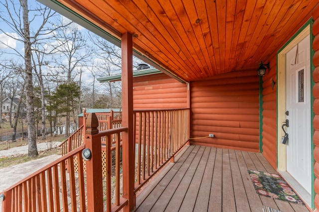 view of wooden terrace