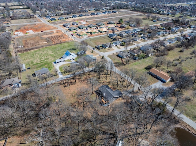 bird's eye view featuring a residential view