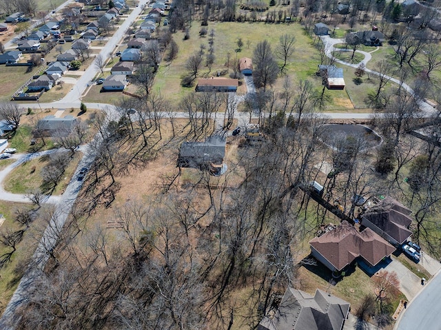 aerial view featuring a residential view