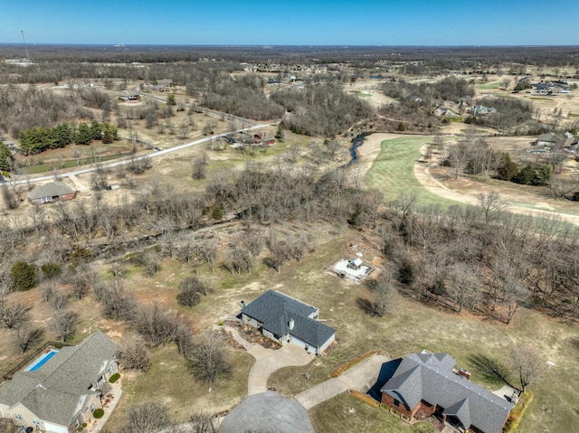 drone / aerial view featuring a rural view