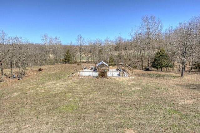 drone / aerial view featuring a rural view