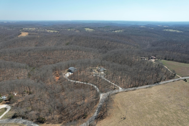 drone / aerial view featuring a rural view