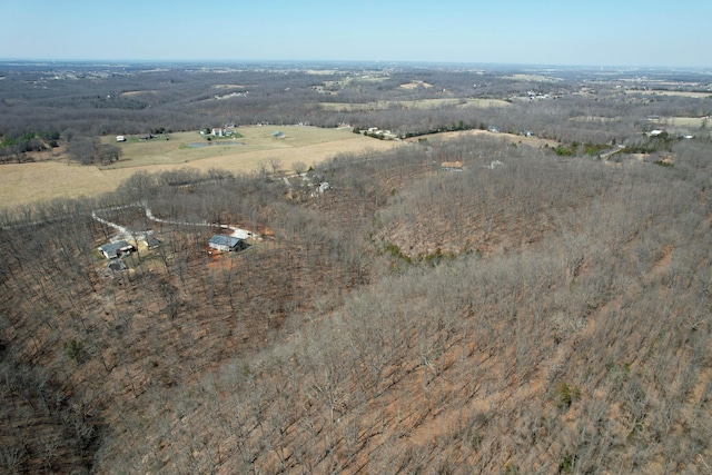 aerial view with a rural view