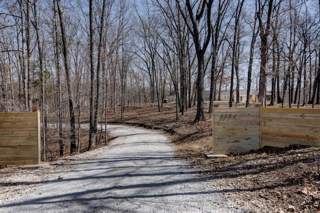 view of road