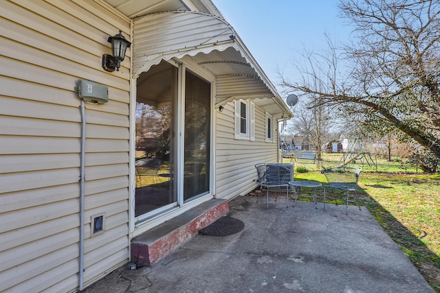 view of patio / terrace with fence