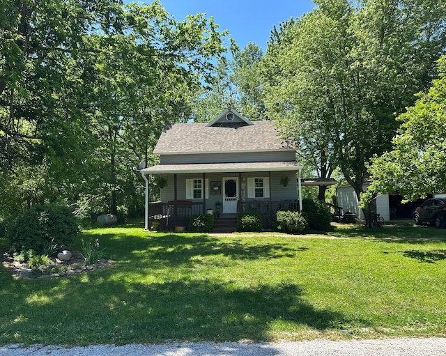 13461 Lawrence Unit 1090, Mount Vernon, MO 65712 - bungalow-style home with a porch and a front lawn