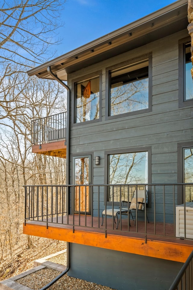 exterior space with a balcony