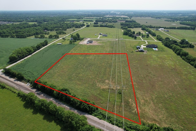 1883 S Farm Rd Unit 107, Springfield, MO 65802 - aerial view of sparsely populated area with property parcel outlined