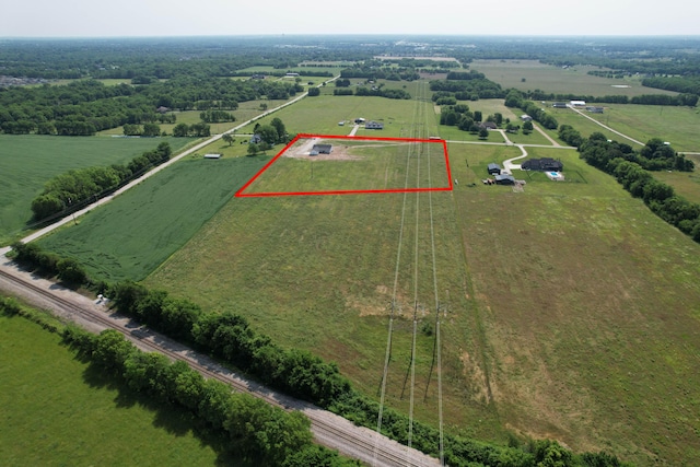 1883 S Farm Rd Unit 107, Springfield, MO 65802 - overview of rural landscape with property boundaries highlighted