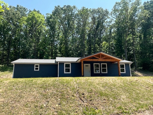 000 W 14th Hwy, Ava, MO 65608 - ranch-style house with a front yard and metal roof