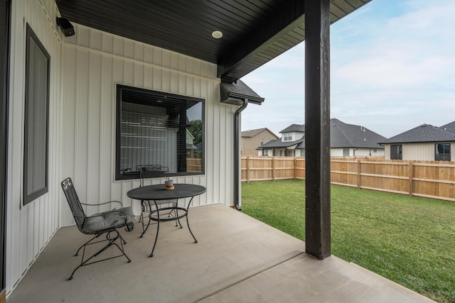 view of patio with fence