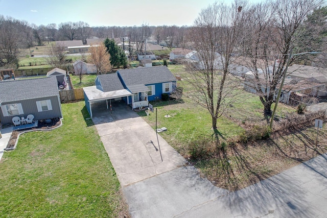 birds eye view of property