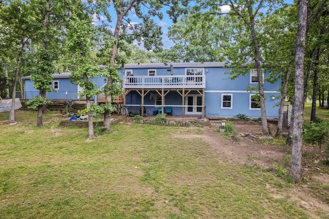 627 Reflection Rdg, Shell Knob, MO 65747 - rear view of property featuring a wooden deck