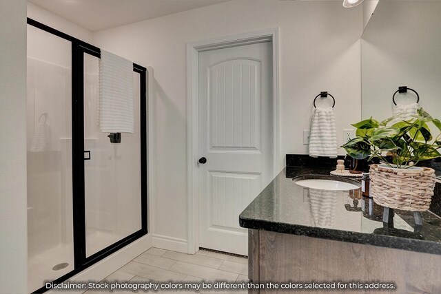 5202 S April Ct, Battlefield, MO 65619 - bathroom with vanity and a shower stall
