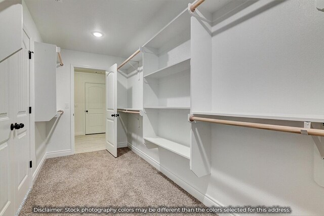 5202 S April Ct, Battlefield, MO 65619 - walk in closet featuring light carpet