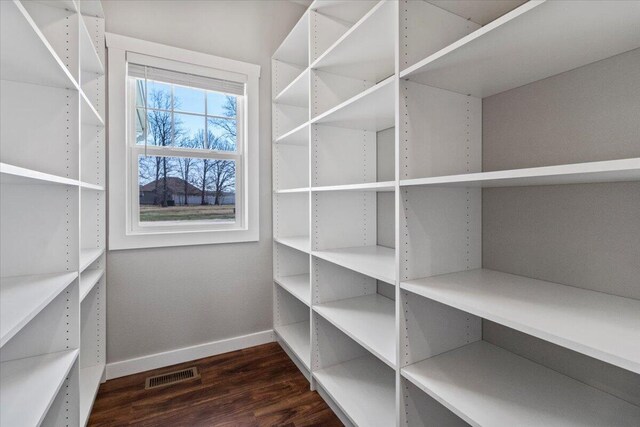 pantry featuring visible vents