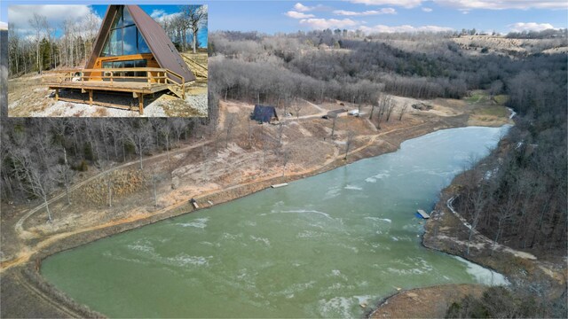 84 County Road 104, Gainesville, MO 65655 - bird's eye view with a water view