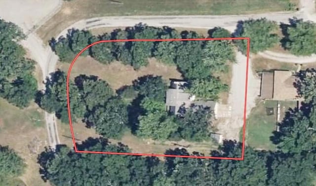 3100 E 354th Rd, El Dorado Springs, MO 64744 - aerial view of property's location with property boundaries highlighted