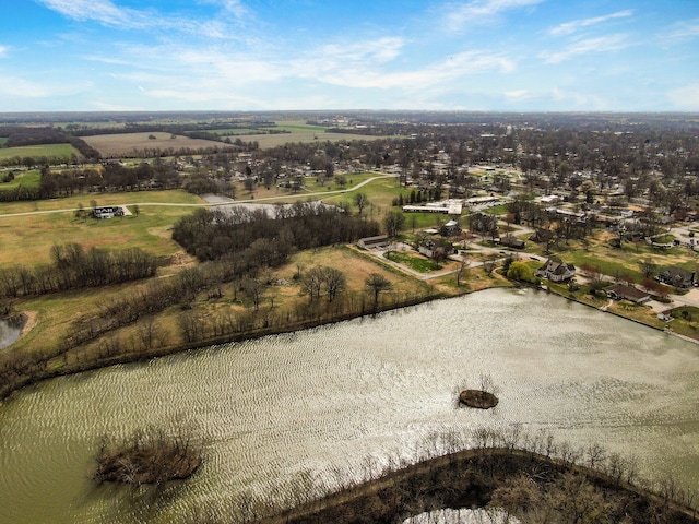 304 Reavley Dr, Lamar, MO 64759 - aerial view featuring a rural view and a water view