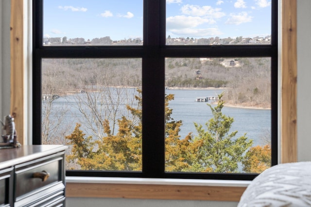 details with a water view