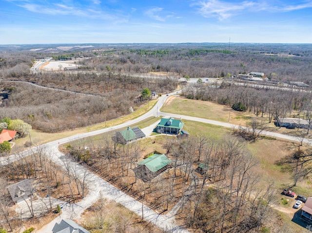 drone / aerial view featuring a rural view