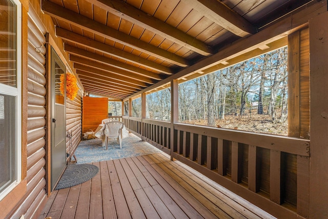 view of deck
