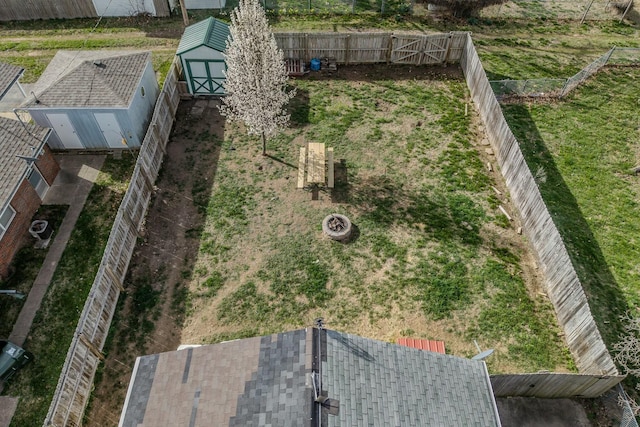birds eye view of property
